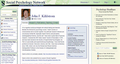 Desktop Screenshot of kihlstrom.socialpsychology.org
