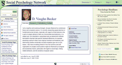 Desktop Screenshot of becker.socialpsychology.org