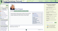 Desktop Screenshot of gergen.socialpsychology.org