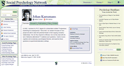 Desktop Screenshot of karremans.socialpsychology.org